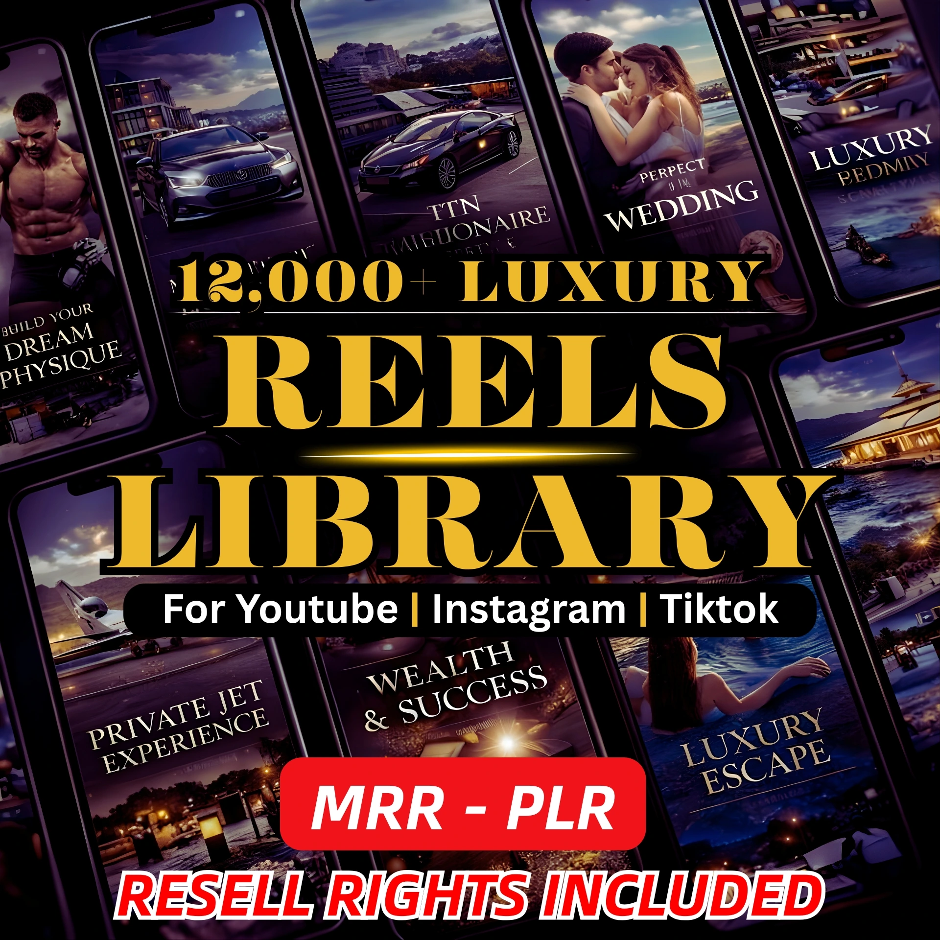 12,000+ Viral Luxury Reels Vault β Premium Content + Resell Rights! - Image 3