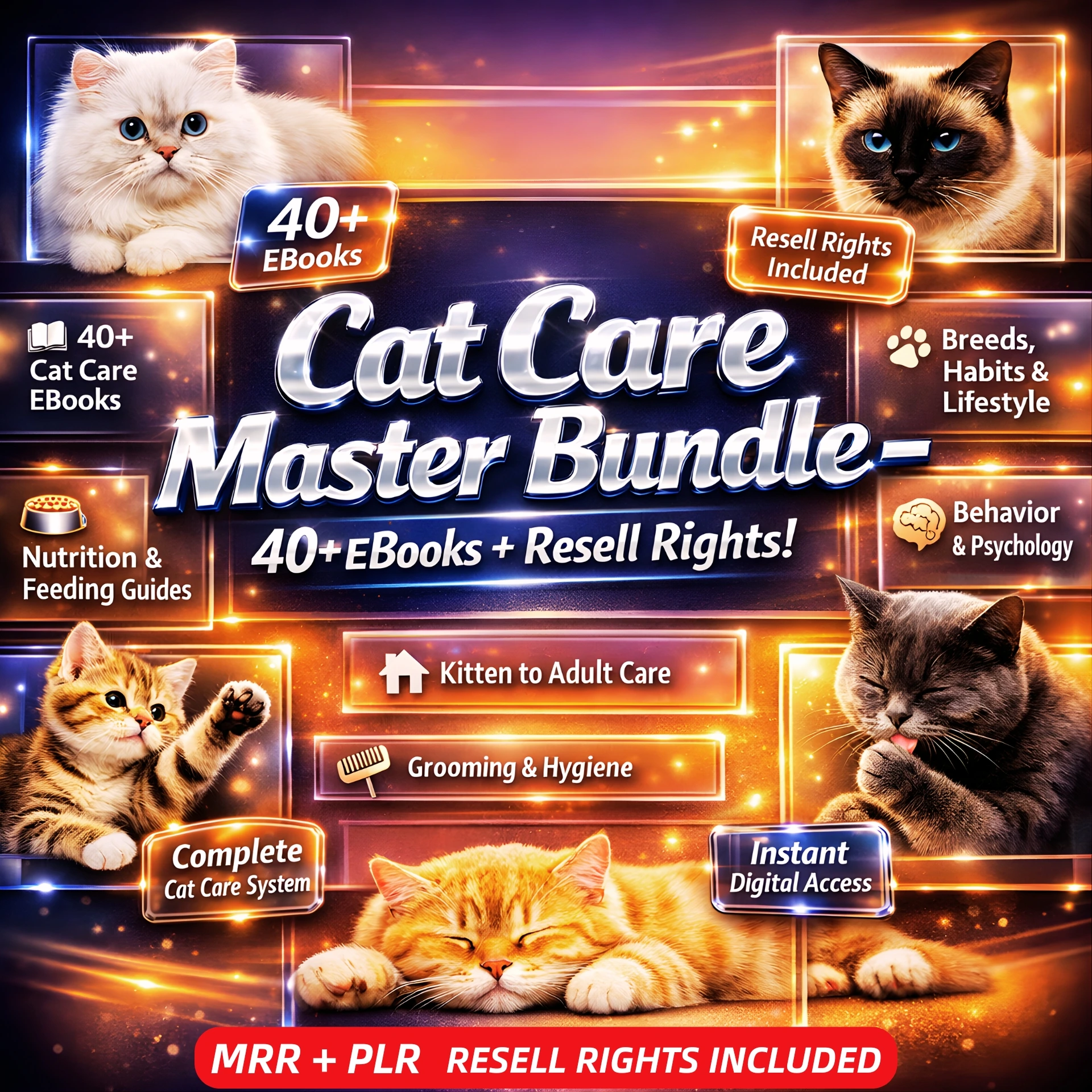 Cat Care Master Bundle β 40+ eBooks + Resell Rights!