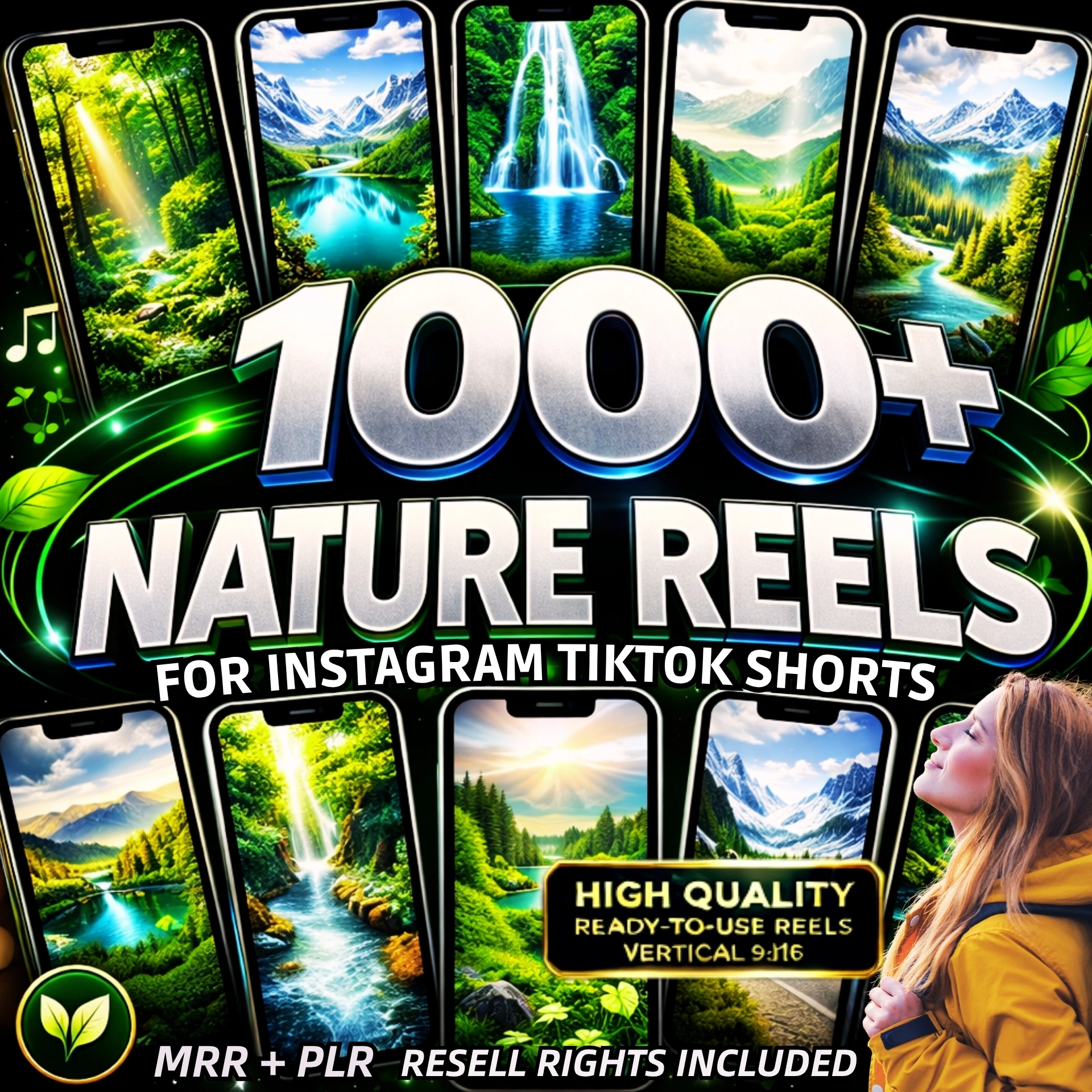 1000+ Nature Reels Pack β Viral Content + Resell Rights!