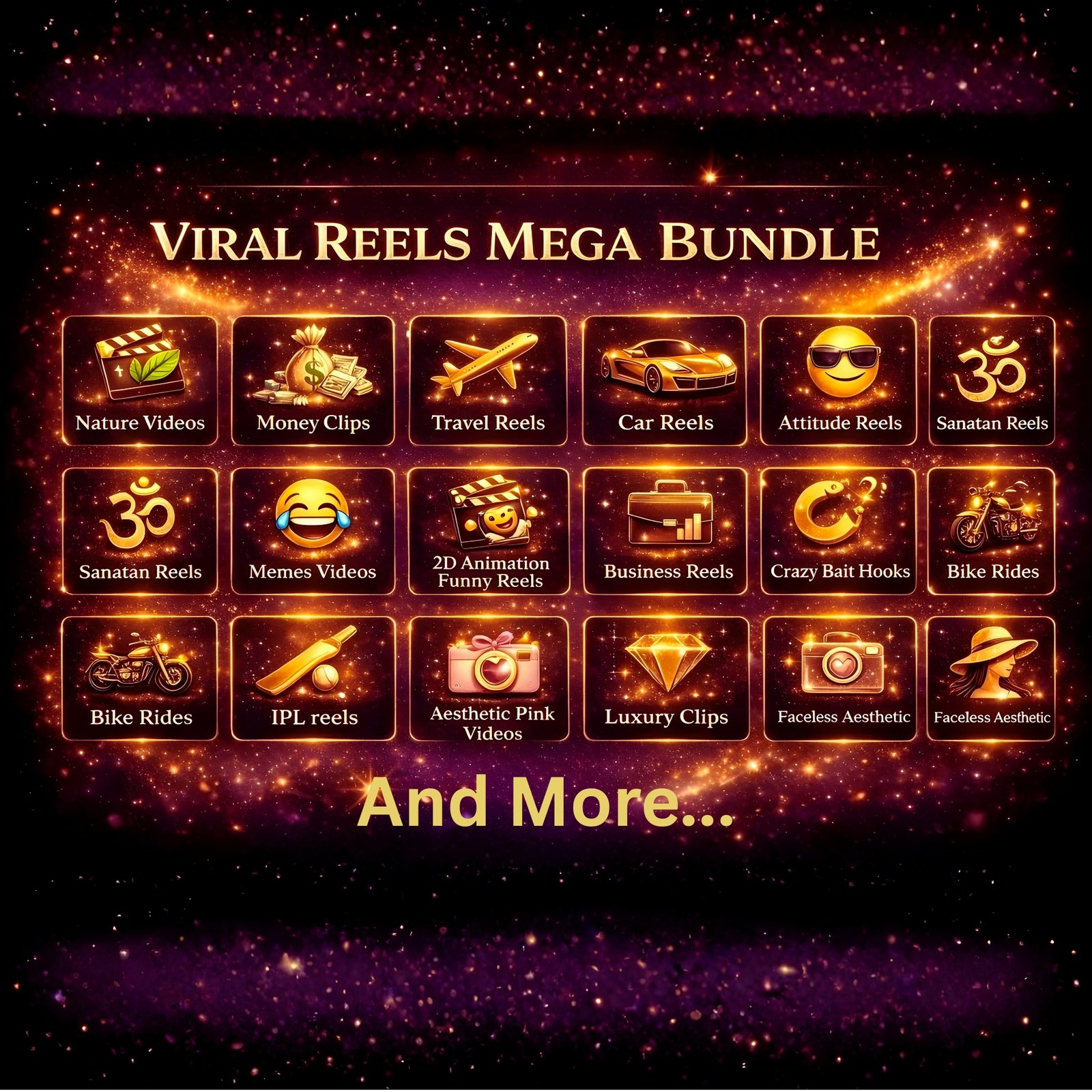 400,000+ Viral Reels Mega Bundle β Ultimate Content Empire + Resell Rights! - Image 3