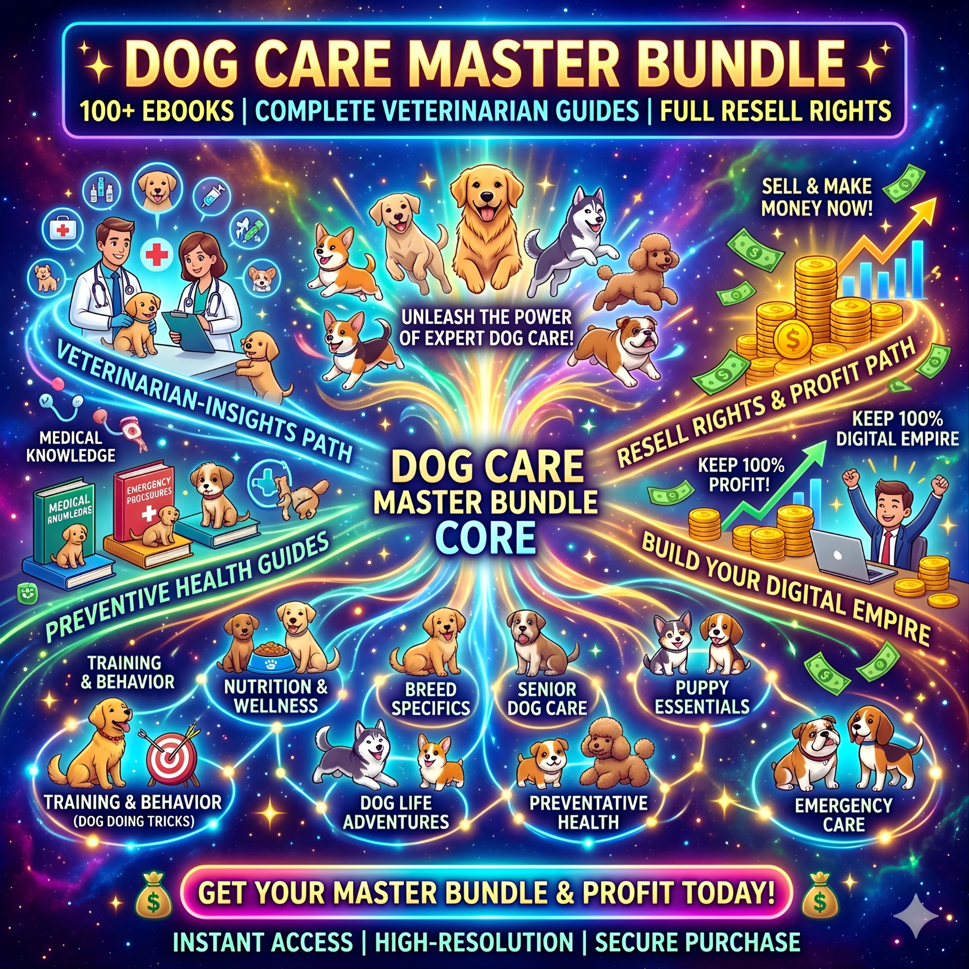 Dog Care Master Bundle β 100+ eBooks + Veterinarian Guide + Resell Rights! - Image 2
