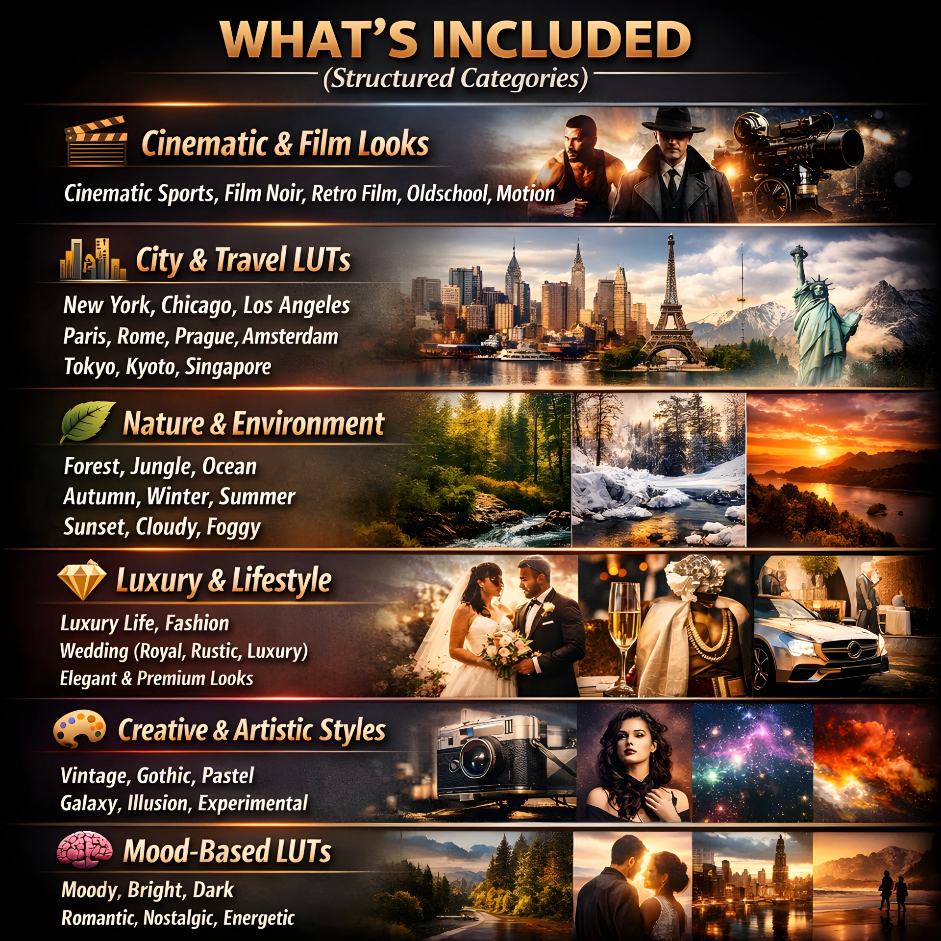 Cinematic Color Grading Master Bundle β 5000+ LUTs, Presets & Pro Profiles - Image 2