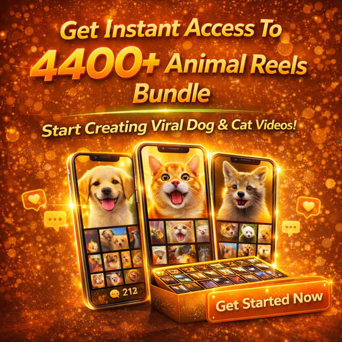 4400+ Animal Reels Bundle β Viral Content + Resell Rights! - Image 4