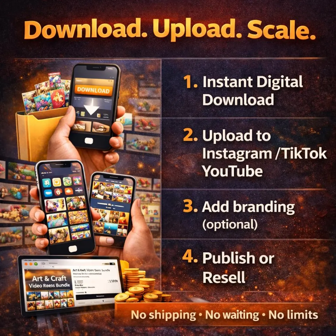 4000+ DIY Art & Craft Reels Bundle β Viral Content + Resell Rights! - Image 4