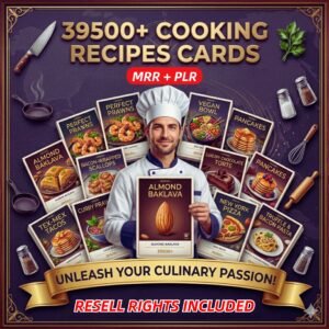 39,500+ Cooking Recipe Cards Bundle โ Ultimate Kitchen Vault + Resell Rights!