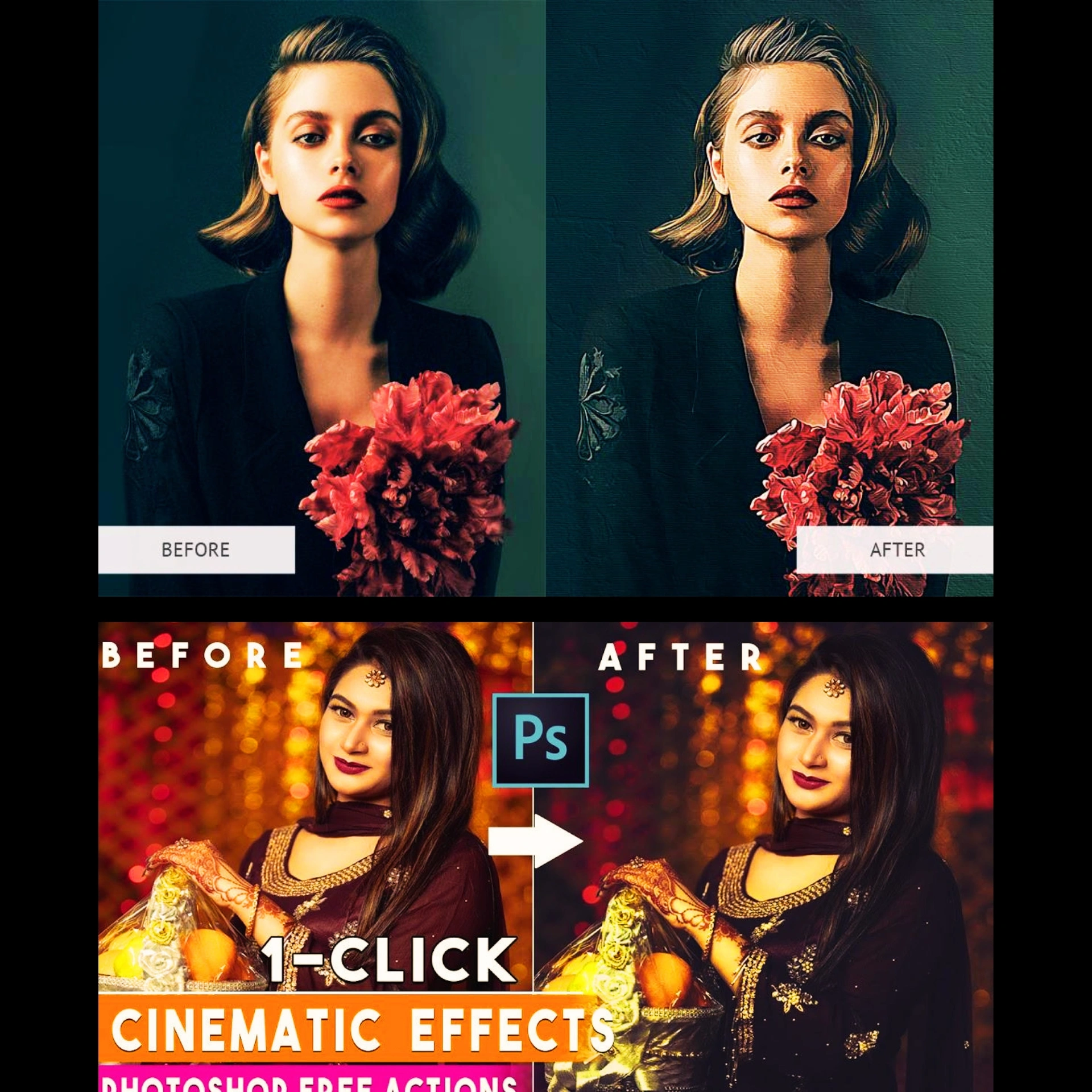 2-in-1 Photoshop Bundle β 9000 Actions + 5000 Brushes with Resell Rights! - Image 2
