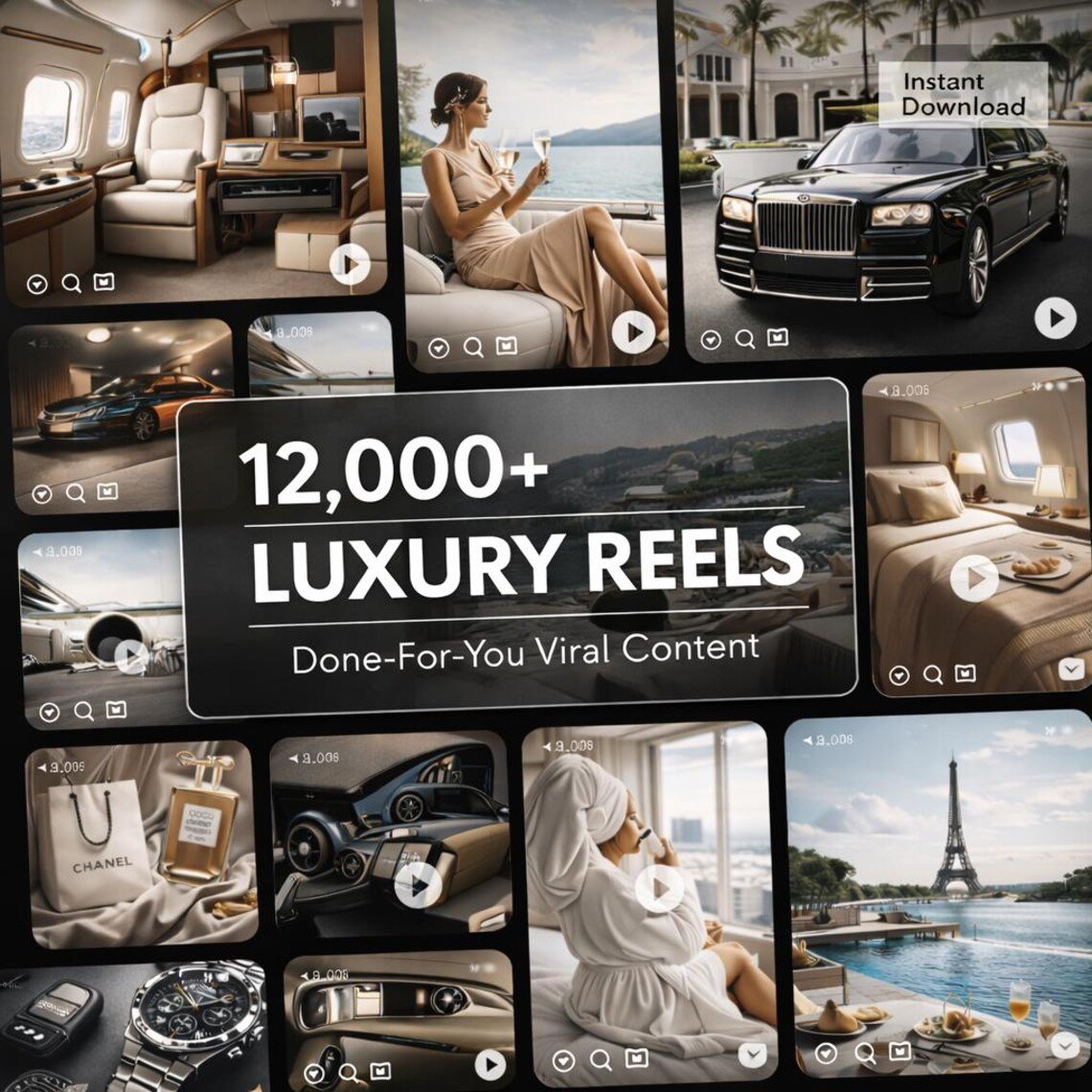 12,000+ Viral Luxury Reels Vault β Premium Content + Resell Rights! - Image 6