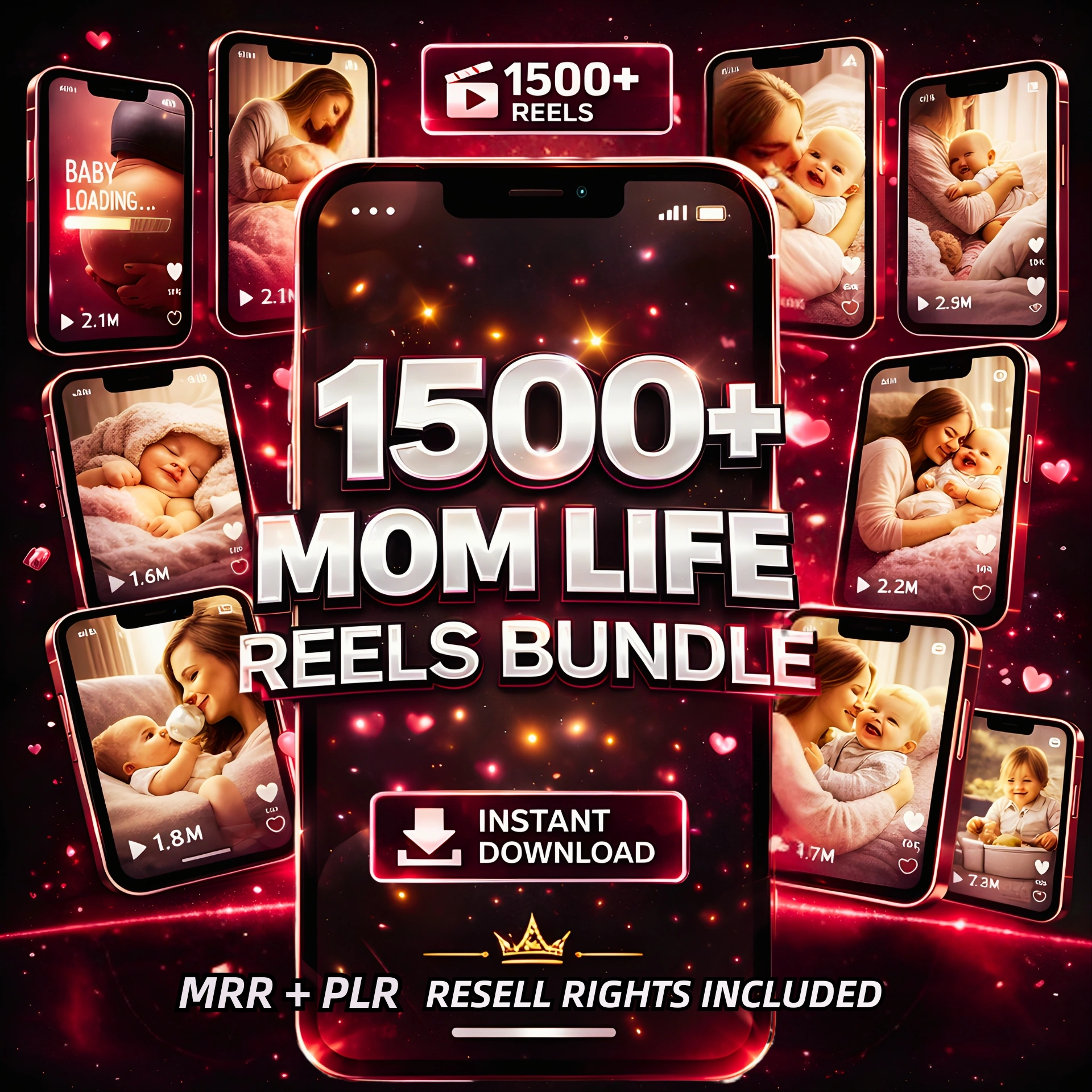 1500+ Mom Life Reels Bundle β Viral Content + Resell Rights - Image 2